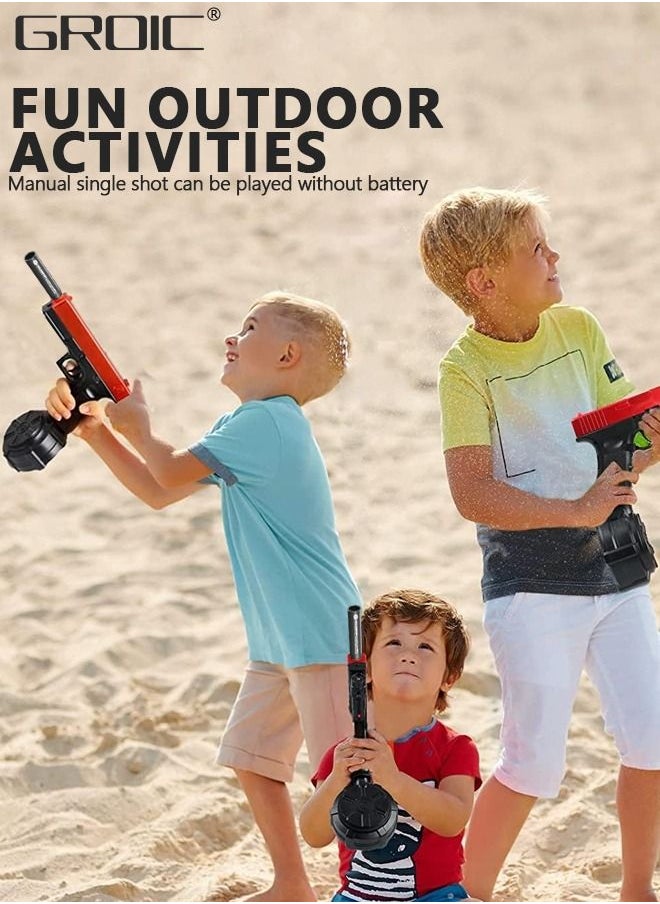 GROIC - Soft Bullet Toy Guns, Glock Continuous Shell Throwing Soft Gun Toy, Toy Foam Blasting Gun, Shooting Games Machine Gun Toys Pistol Toys for Kids Soft Bullet Gun with Eva Soft Bullet, Goggles - Image 1