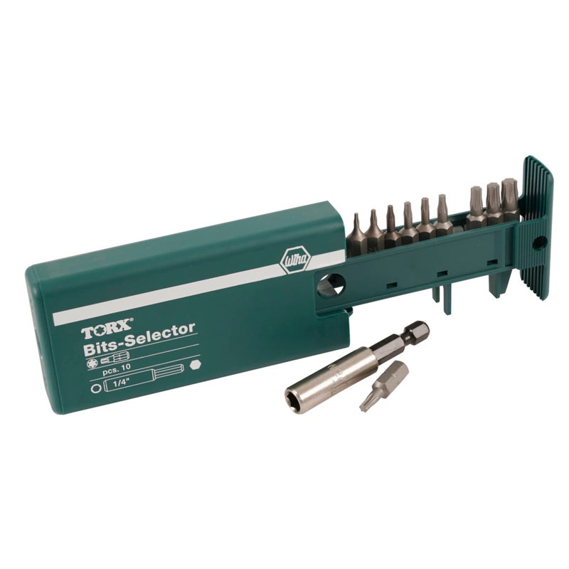Wiha 79242 11 Piece Torx Bit Selector (T5-T30) - Image 1