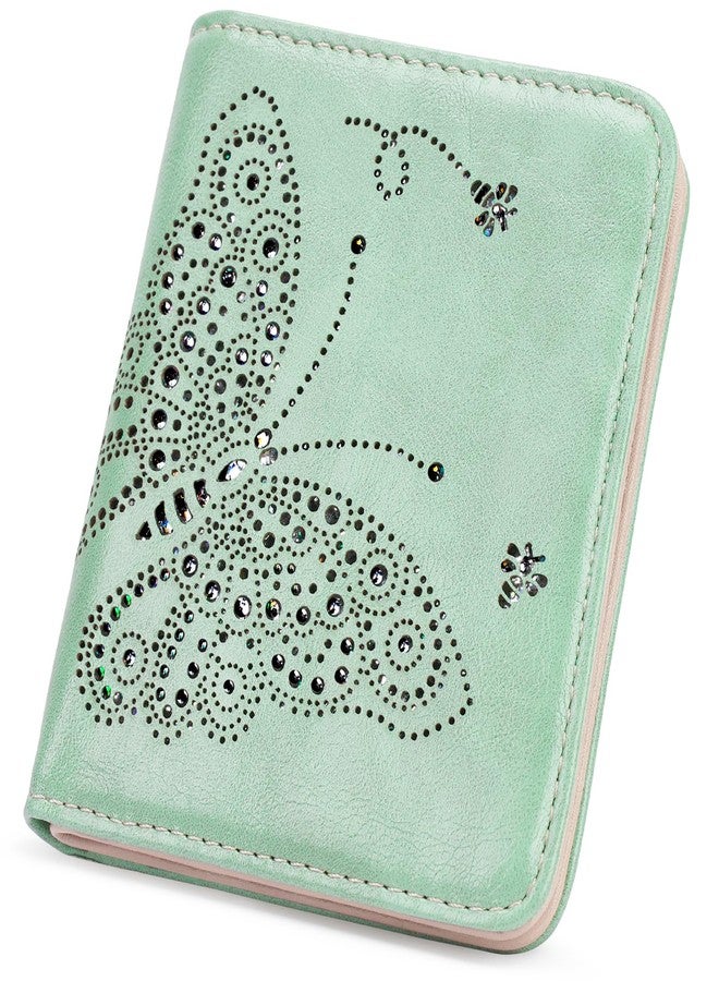 KITEVIUN Small RFID Wallet Women Ultra Thin Slim Womens Wallet Mini Compact Bifold Pocket Ladies Wallets for Women Peppermint Mambo Green - Image 1