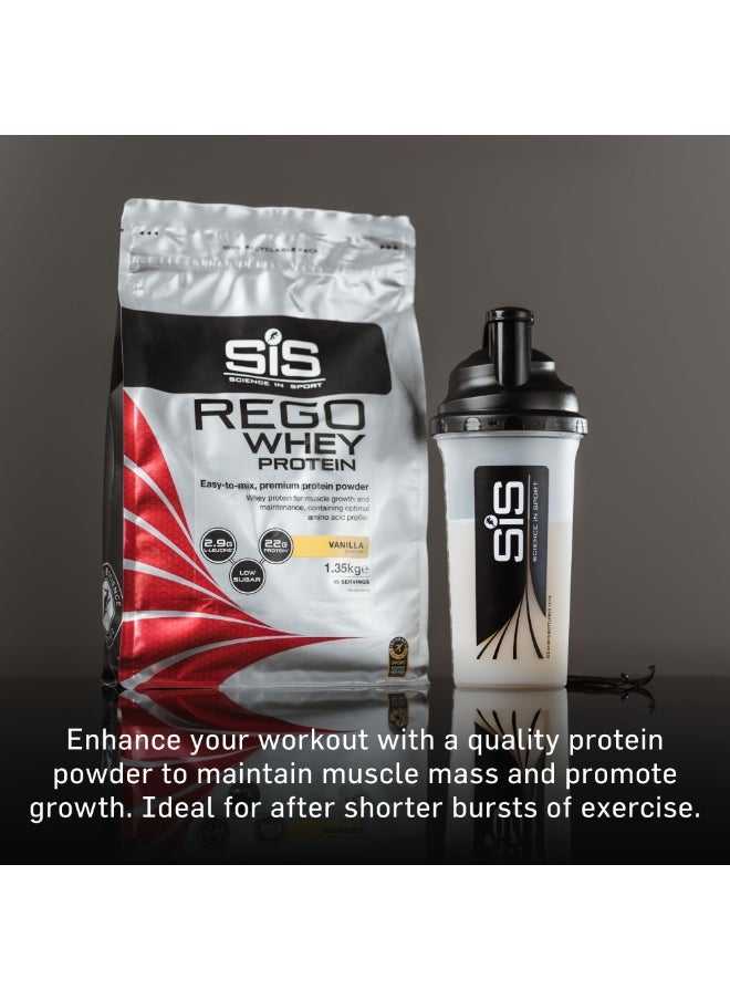 SIS REGO Whey Protein | Easy-to-mix, premium protein powder, whey protein for muscle growth and maintenance, containing optimal amino acid profile| Vanilla Flavour, 1.35kg, 45 Servings  - Image 2