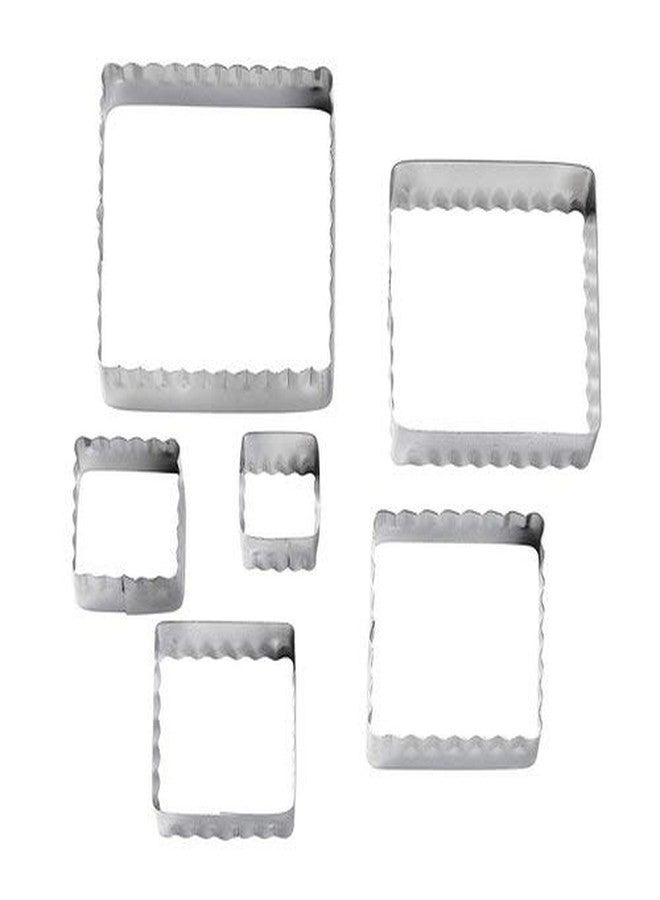 APSAMBR®-6PCS/Lot New On Slae Double Cut-Outs Square Shaped Cake Fondant Cutter Sets Teeth Smooth Grade Cookie Cake Decorating Tools - Image 2
