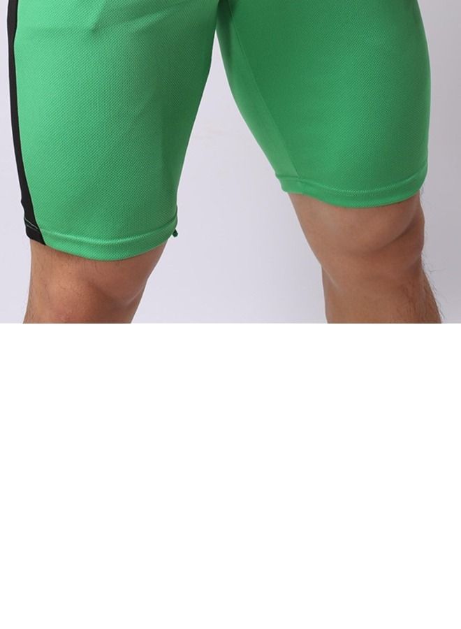 Loquat Men's Lace Up Sports Shorts Green  - Image 2