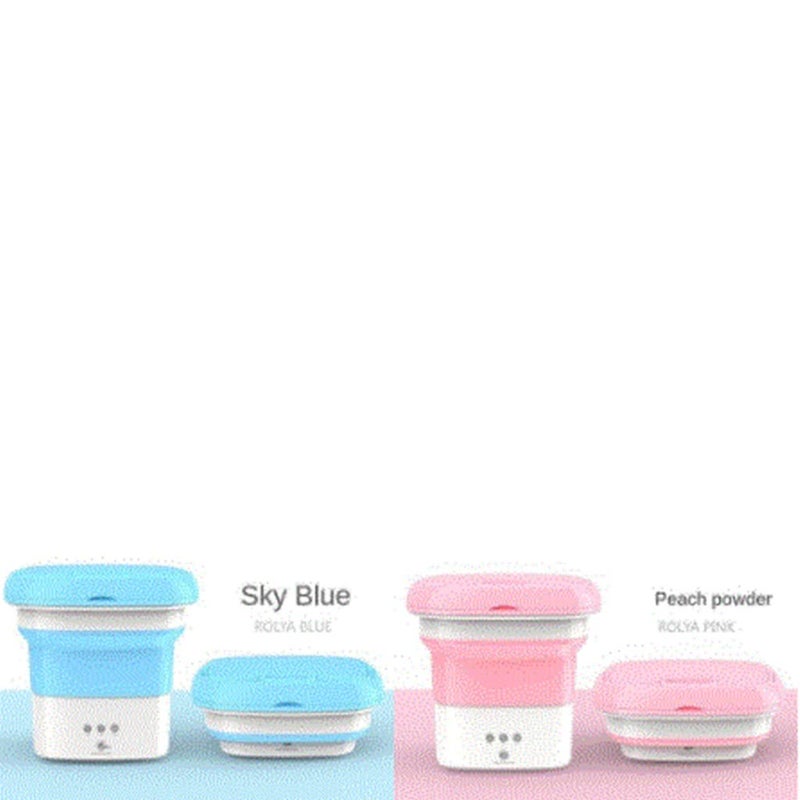 MIZEY Folding Washing Machine For Clothes With Dryer Bucket Washing Mini Washing Machine For Socks Underwear With Drying Centrifuge - Image 3