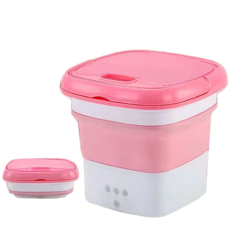 MIZEY Folding Washing Machine For Clothes With Dryer Bucket Washing Mini Washing Machine For Socks Underwear With Drying Centrifuge - Image 1