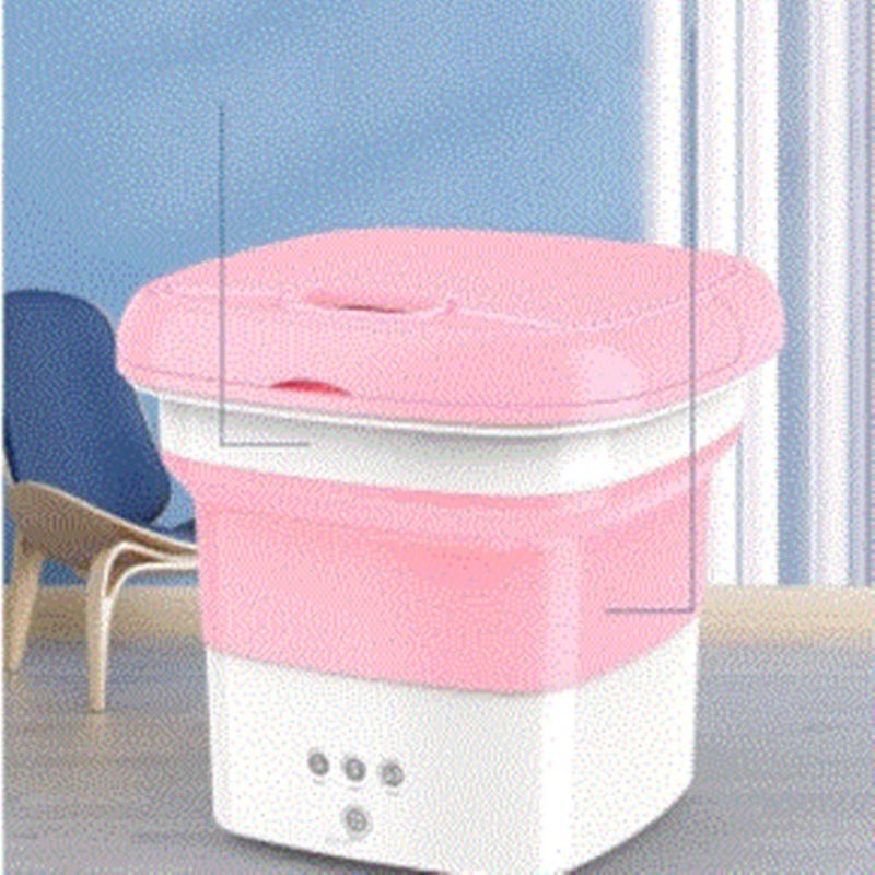 MIZEY Folding Washing Machine For Clothes With Dryer Bucket Washing Mini Washing Machine For Socks Underwear With Drying Centrifuge - Image 4