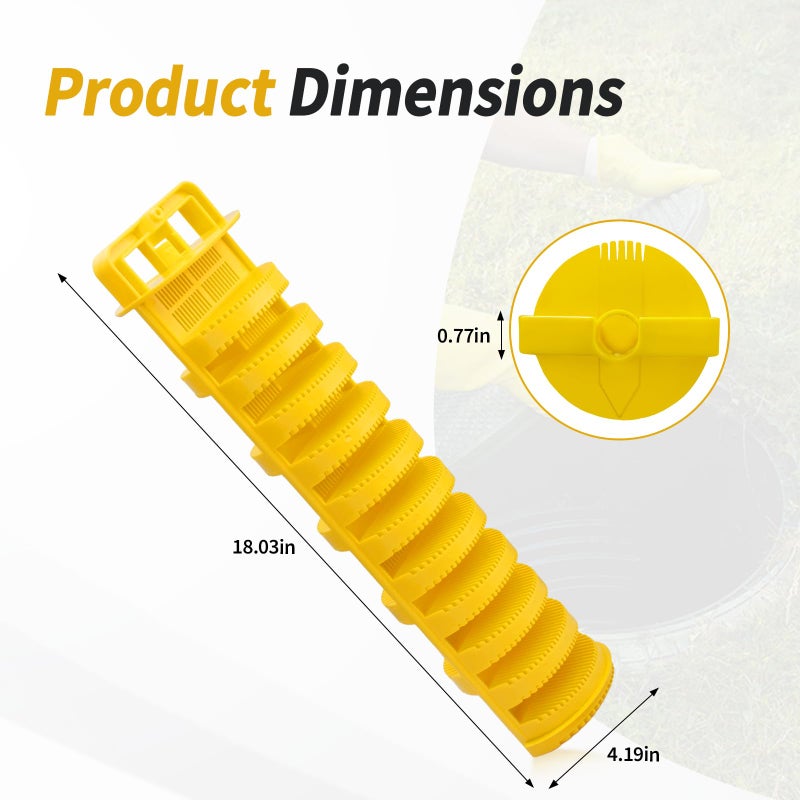 Dfnidy Septic Tank Filter for 4 Inch Pipe, Residential Sewer Effluent Filter Cartridge, Replacement Under-Sink Water Filters Leach Field Pipe Part - Image 2