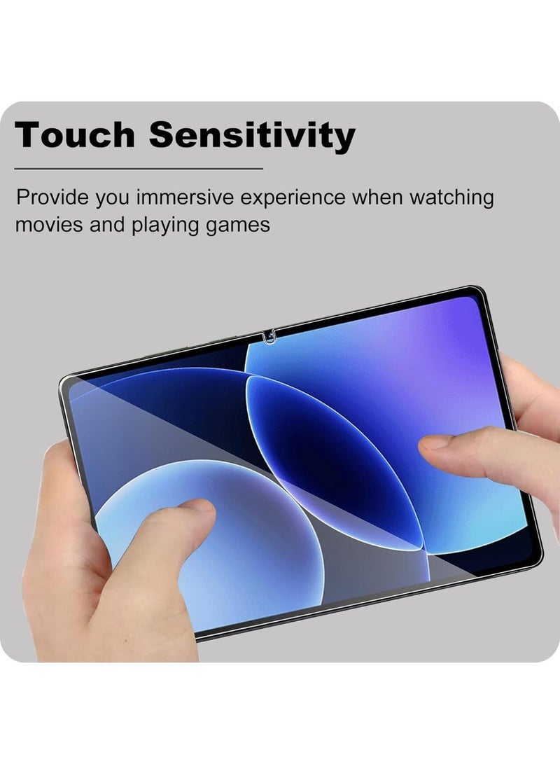 2 Pack Screen Protector for Xiaomi Pad 8 / Xiaomi Pad 8 Pro / Xiaomi Pad 7 / Xiaomi Pad 7 Pro 11.2 Inch, Ultra Clear 9H Hardness Touch Sensitive Anti-Scratch Anti-Fingerprint Protective Tempered Glass Film - Image 4