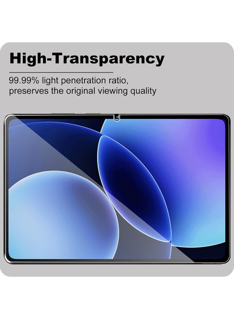 2 Pack Screen Protector for Xiaomi Pad 8 / Xiaomi Pad 8 Pro / Xiaomi Pad 7 / Xiaomi Pad 7 Pro 11.2 Inch, Ultra Clear 9H Hardness Touch Sensitive Anti-Scratch Anti-Fingerprint Protective Tempered Glass Film - Image 5