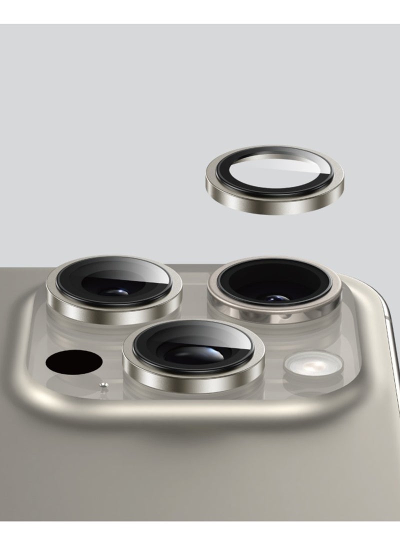 جرين ليون عدسة كاميرا HD Plus لهاتف آيفون 16 برو / 16 برو ماكس/ مضادة لبصمات الأصابع/ طلاء مضاد للتوهج/ مضاد للخدش/ مقاوم للماء/ امتصاص النانو - تيتانيوم - Image 5