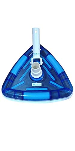 Poolx one stop for all accessories POOLX Deluxe Triangular Transparent Vacuum for LinerConcreteVinyl Pool Suction Cleaning Head - Image 1