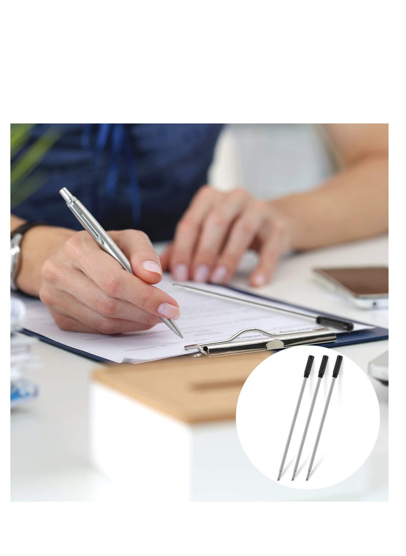 SYOSI - 36 Pieces Cross Pen Refills Black Metal Ballpoint Pen Refills 1.0 mm Ink Pen Refills Compatible with Clear Plastic Pen Box for Home, Office, School, Stationery - Image 1