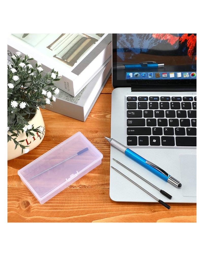 SYOSI - 36 Pieces Cross Pen Refills Black Metal Ballpoint Pen Refills 1.0 mm Ink Pen Refills Compatible with Clear Plastic Pen Box for Home, Office, School, Stationery - Image 1