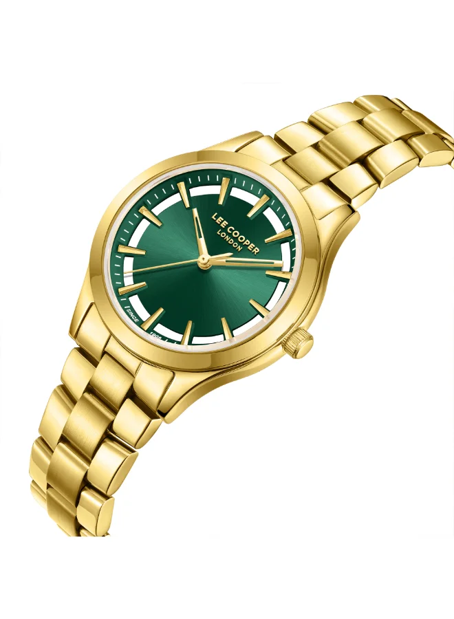 لي كوبر ساعة يد نسائية معدنية بعقارب . -  مم