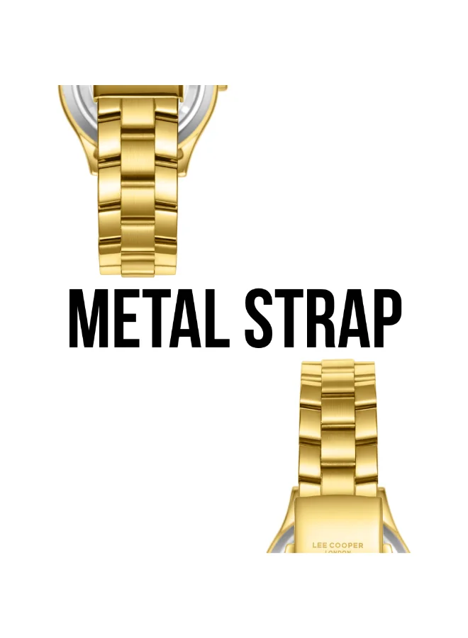 Lee Cooper Dark Green Women's Metal Analog Watch LC08147.170 - 33 mm for Women | Best Price UAE