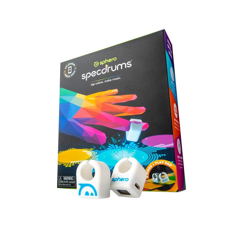 Sphero Specdrums (2 Rings) App-Enabled Musical Rings with Play Pad Included - White (SD01WRW2), Package may vary - Image 1