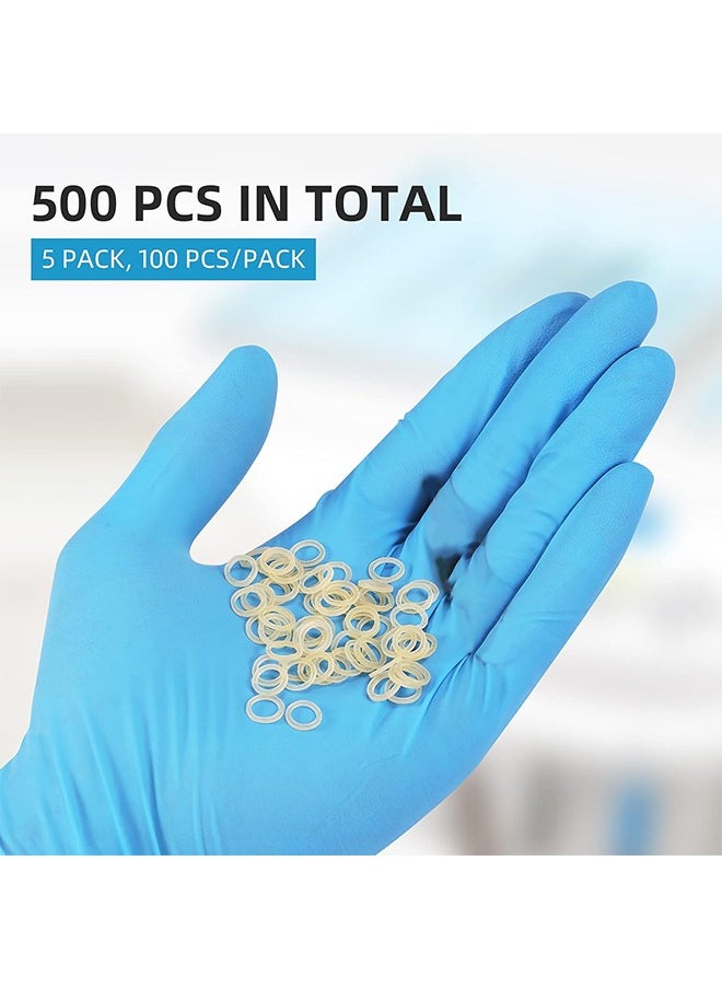 HY 500 Pcs Orthodontic Elastic Rubber Bands, 4.5 Oz 1/4" Size Dental Rubber Traction Bands for Teeth Gap, Braces, Dog Grooming Top Knots, Bows, Braids, Tooth Gaps, and Dreadlocks  - Image 2