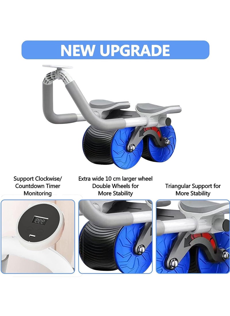 Rock Pow - 2023 New Automatic Rebound Ab Abdominal Exercise Roller with Elbow Support and Timer ABS Roller Wheel Core Exercise Equipment Plank Ab Roller Wheel for Core Trainer Home Workouts - Image 1