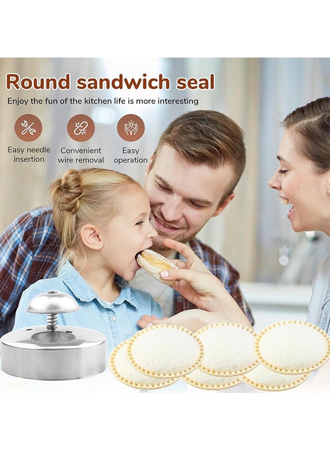 قطاعة ساندويتشات ومانعة للتسرب، صانعة ساندويتشات للأطفال، قطاعة بسكويت من الفولاذ المقاوم للصدأ للأولاد والبنات، صندوق غداء وبينتو - Image 5