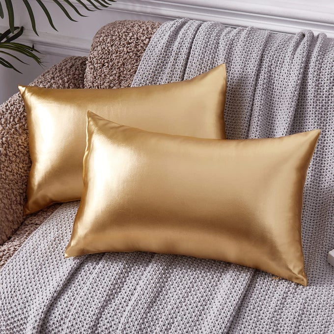 DECORATIVE PILLOWGOLD PILLOW COVERS 12X20DECORATIVE THROW PILLOW COVERS MODERN METALLIC SHINY CUSHION COVERTHROW PILLOWS FOR BED COUCH SOFAGOLD PILLOWS