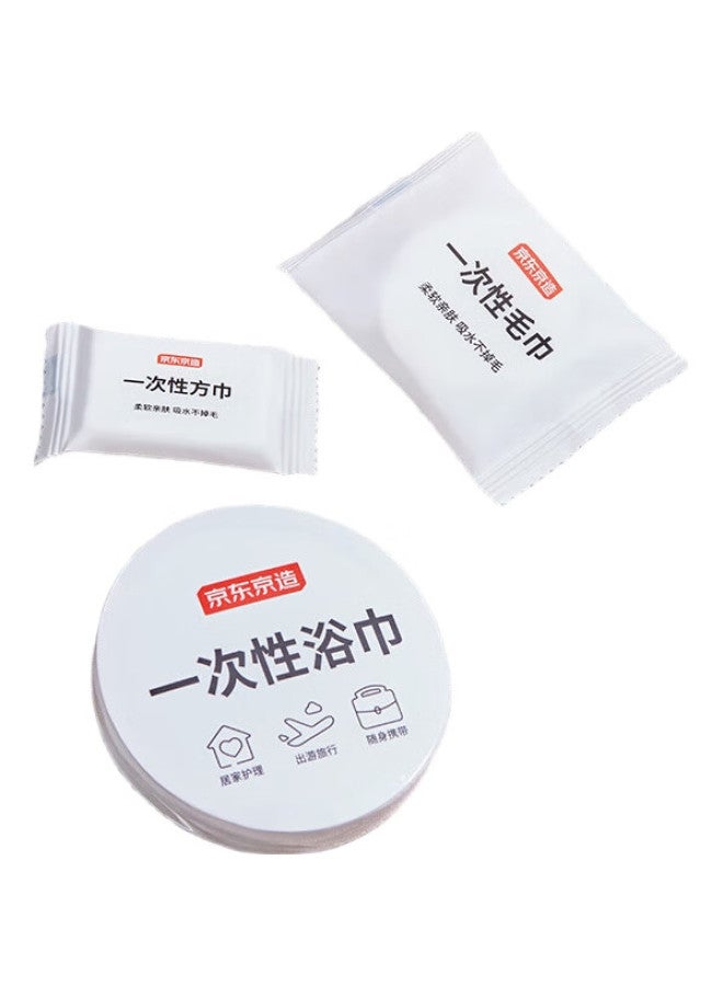 JD.com مناديل جافة قابلة للاستخدام مرة واحدة من Jz مناديل مضغوطة مناديل وجه مناديل سفر محمولة مستلزمات فندقية 10 قطع - Image 2