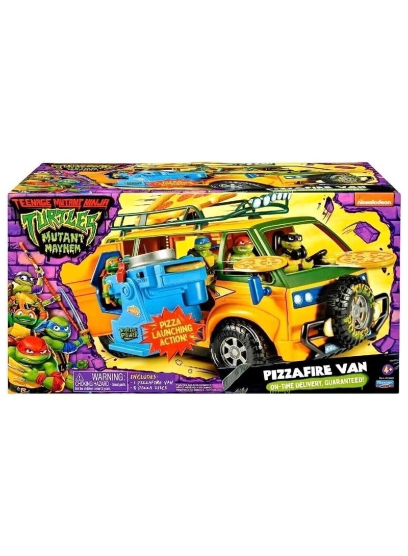 TMNT Teenage Mutant Ninja Turtles: Mutant Mayhem Pizza Fire Delivery Van - Image 1