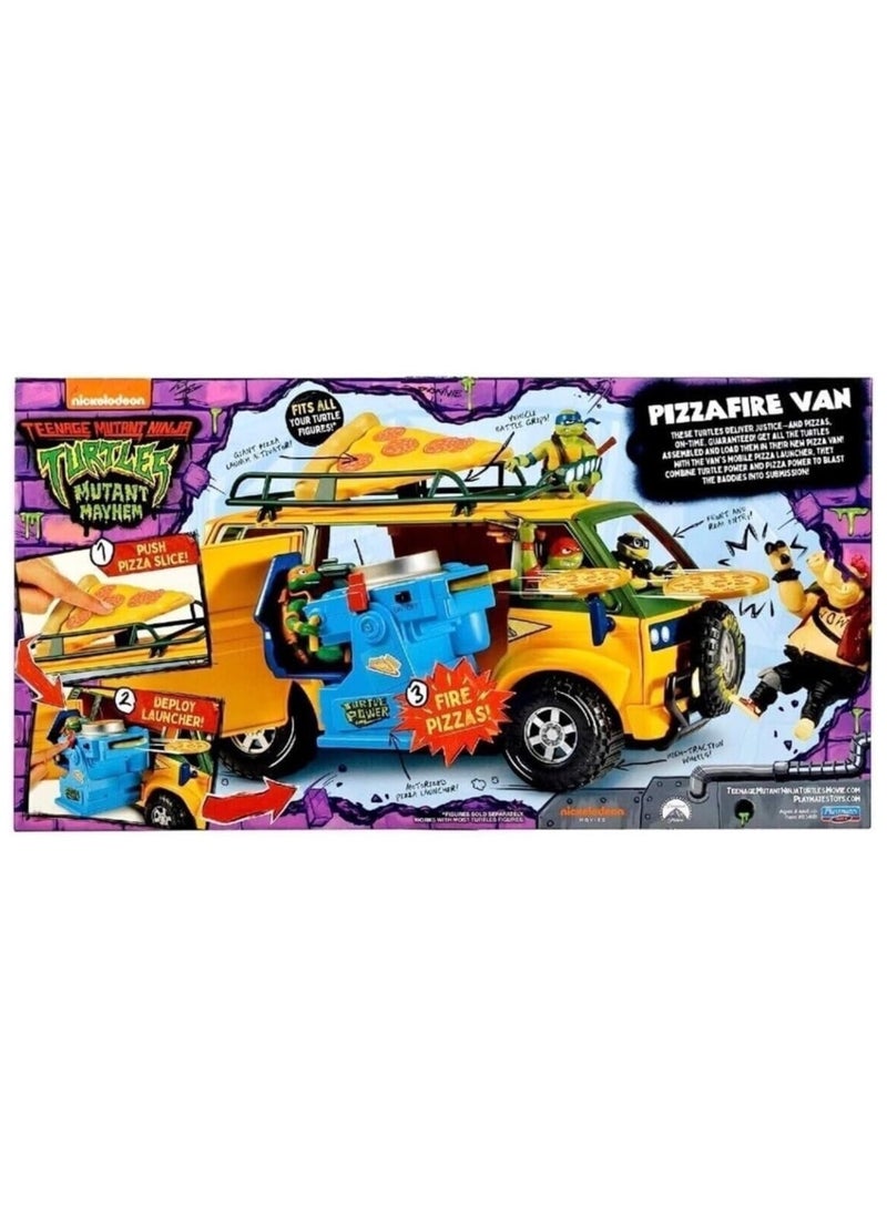 TMNT Teenage Mutant Ninja Turtles: Mutant Mayhem Pizza Fire Delivery Van - Image 2