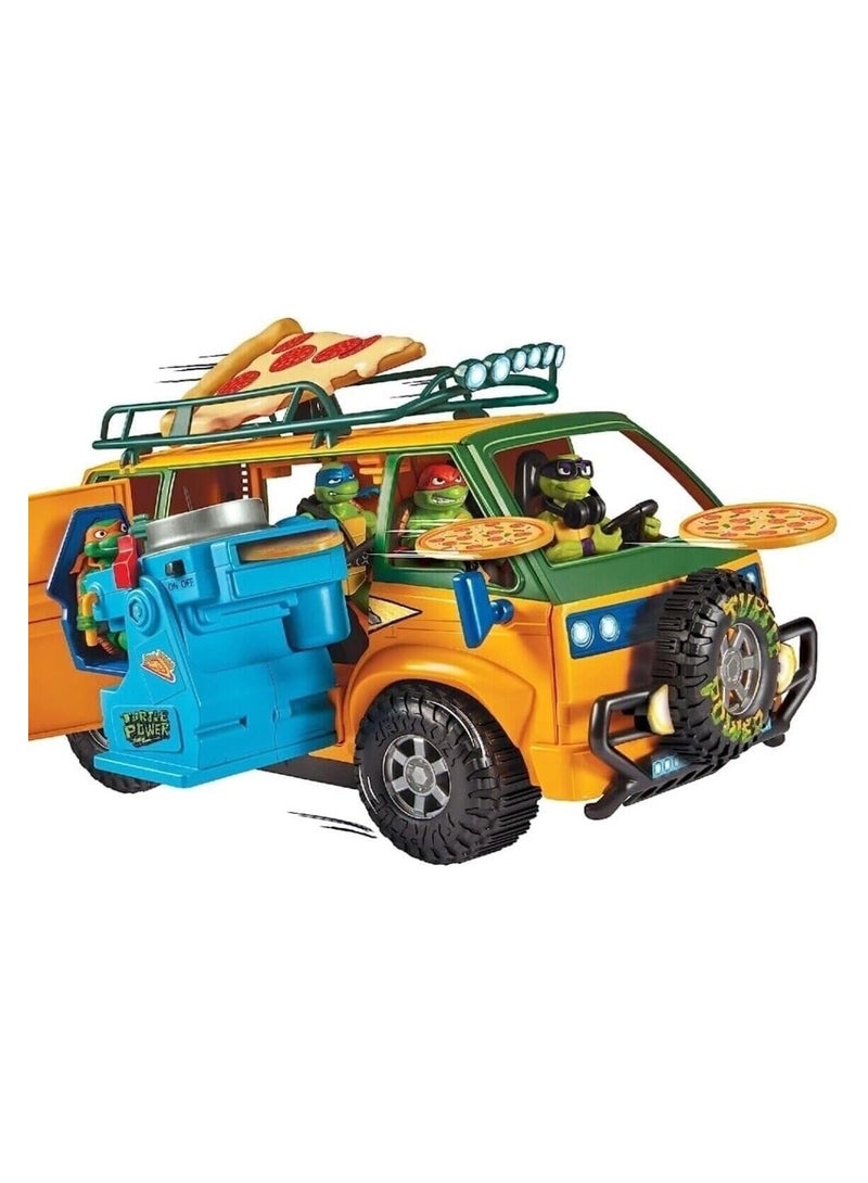 TMNT Teenage Mutant Ninja Turtles: Mutant Mayhem Pizza Fire Delivery Van - Image 3