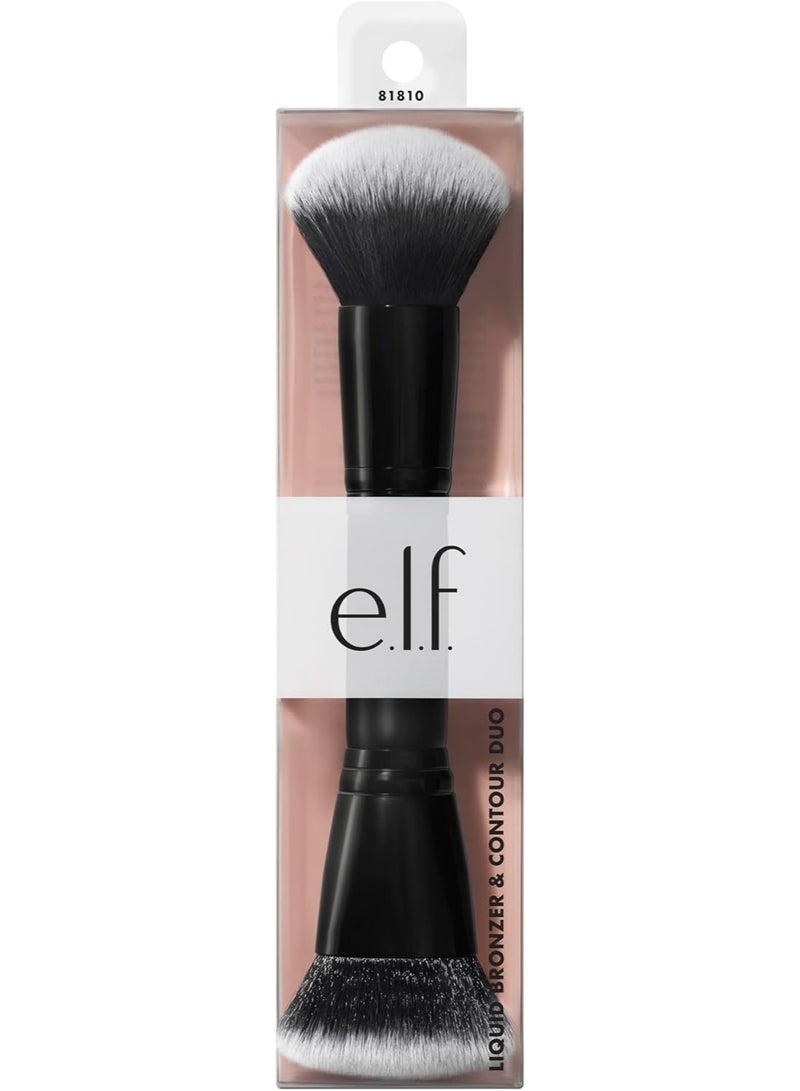 elf Camo Liquid Bronzer & Contour Duo Brush - Image 3