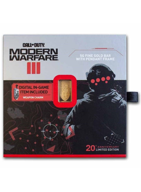 PAMP Suisse Call of Duty MWIII Proof-Like Gold 5 gram Bar 9999