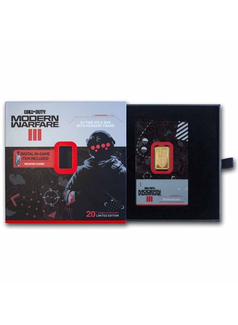 PAMP Suisse Call of Duty MWIII Proof-Like Gold 5 gram Bar 9999 - Image 4