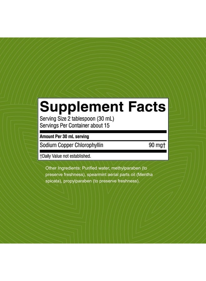NATURE'S SUNSHINE Liquid Chlorophyll - Immunity Support, Detox & Cleanse, Chlorophyll Liquid Drops with Spearmint Oil, Natural Energy Boost, Internal Deodorant - 16 Fl Oz - Image 3
