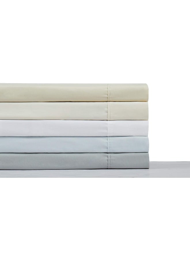 Charisma Charisma Percale Cotton 400 Thread Count Sheet Set, Queen, Vanilla Ice  - Image 4