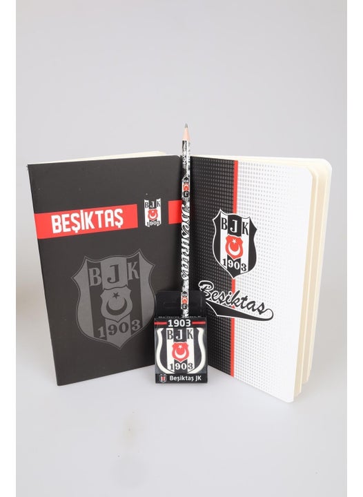 Licensed Dotted Notebook, Pencil and Eraser Set