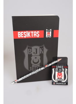 Beşiktaş Licensed Dotted Notebook, Pencil and Eraser Set  - Image 5