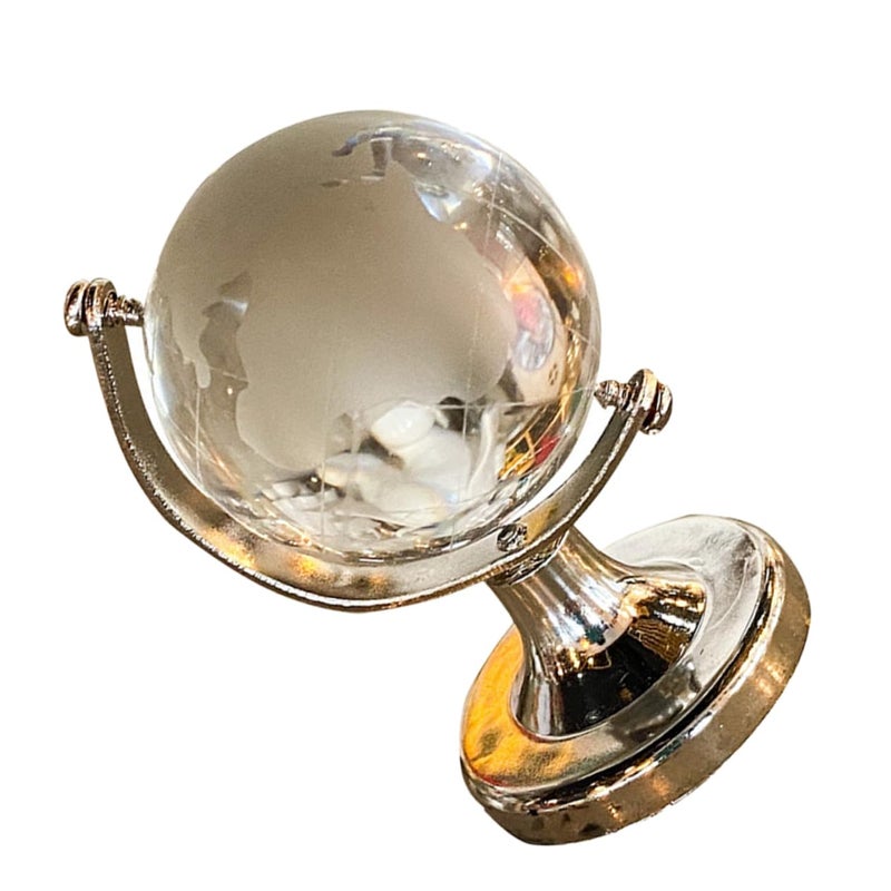 Mini Desktop Globe World Map Decor Geography Ornament For Home Office - Image 2
