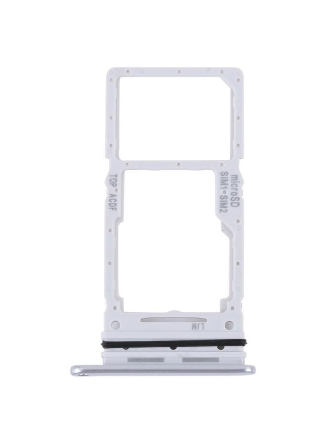 For Samsung Galaxy A34 SM-A346 Original SIM Card Tray + SIM / Micro SD Card Tray (Silver) - Image 1