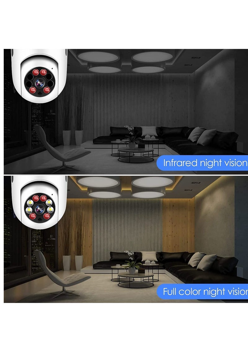 Y22-1080P light bulb IP Camera Camera dual light HD night vision wireless camera wifi camera cloud table lamp - Image 4