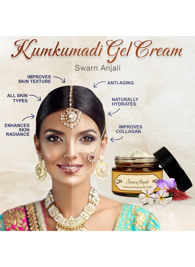 HERBS & GREENS - Ayurvedic Kumkumadi Radiance Face Cream | Acne Prone Skin | Hydration Glow & Radiance | Anti Aging Day & Night Face Moisturizer For Woman & Men | Oily Combination & Mild Dry Skin | 50 Gm - Image 1
