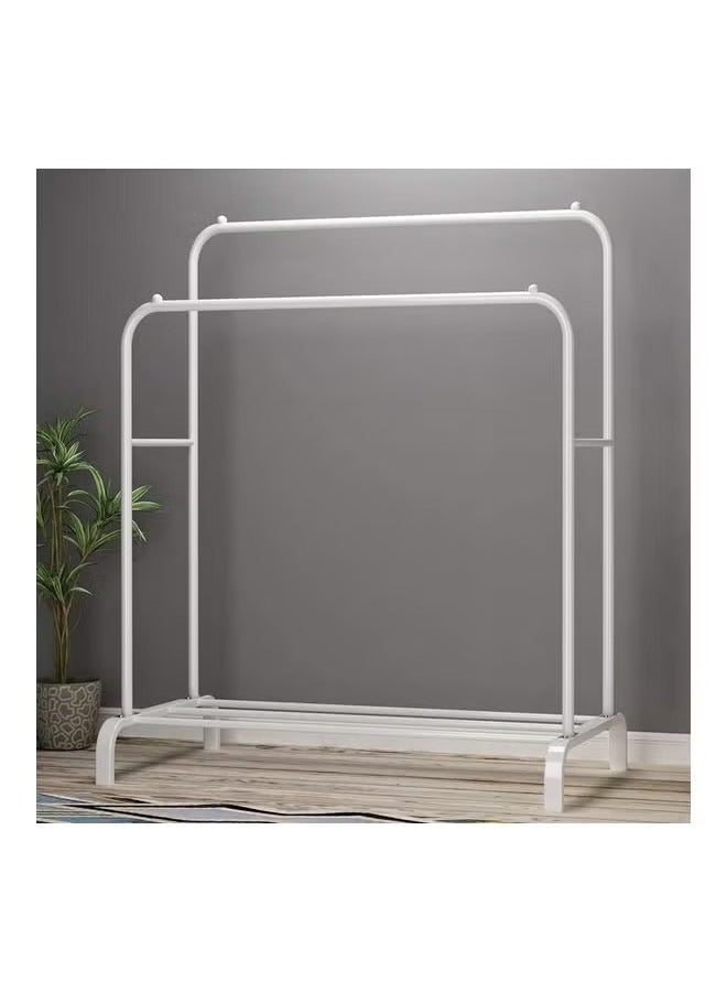 Double-Layer Floor-to-Ceiling Drying Racks with One-Layer Storage Racks, Adjustable and Retractable, Anti-Rust and Environmentally Friendly, Large-Capacity Simple Hangers, Household Bedroom Clothes Racks, Balcony Drying Racks - Image 4