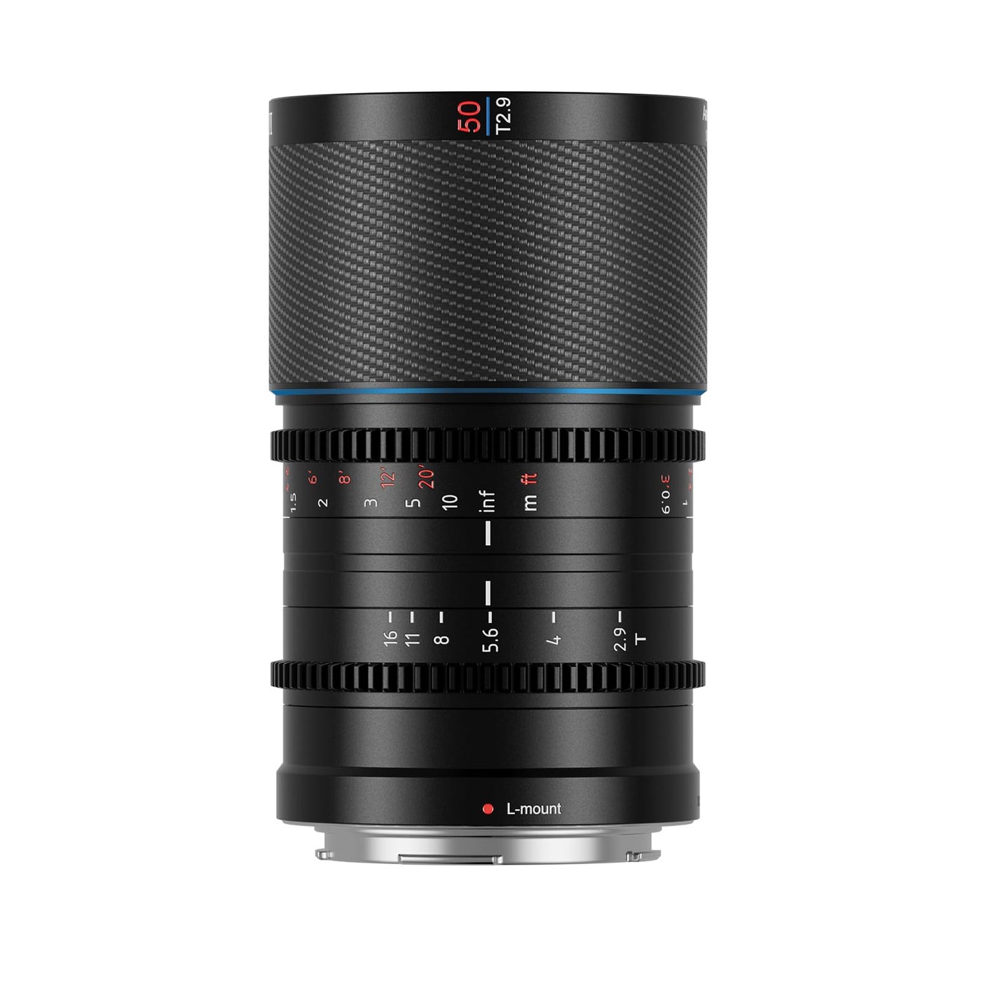 SIRUI Saturn 50mm T29 16X Full Frame Carbon Fiber Anamorphic Lens Cine Lens for L Mount Cameras Less Than 500g Neutral Flare