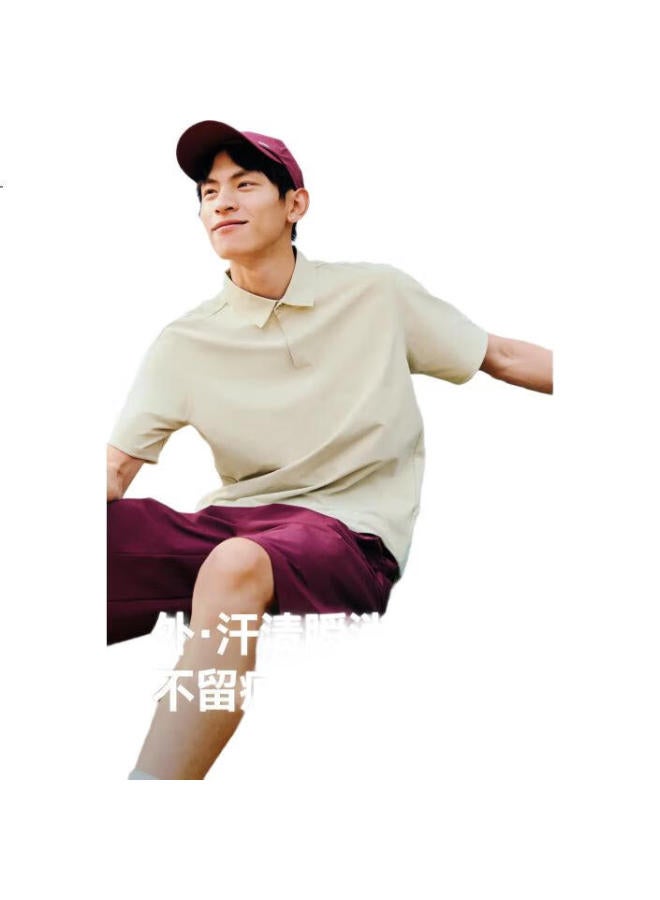 Beneunder Men'S Outdoor Polo Shirt Anti-Sweat Quick-Drying T-Shirt Sports Short Sleeve Father'S Day Gift Dr949 Light Charcoal Gray 2Xl - Image 1