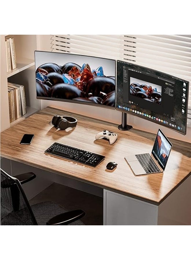 Dual Monitor Desk Stand – Sturdy, fully adjustable steel stand, supports two monitors up to 30 inches, with a maximum weight of 10 kg per monitor. - Image 3