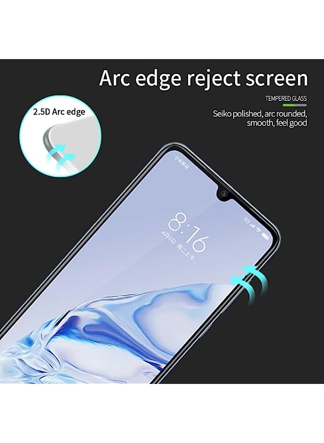 MOFI Tempered Glass Screen Protector Compatible For Xiaomi 9 Pro MOFI 9H 2.5D Full Screen Tempered Glass Film Black - Image 4