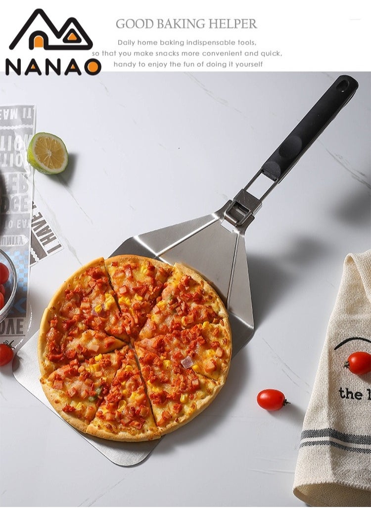 NANAO Pizza Turning Peel,  Perforated Pizza Peel, Material Non-slip Durable Turning Peel Pizza for Homemade Pizza Bread Bakers(7.9 inch)  - Image 2