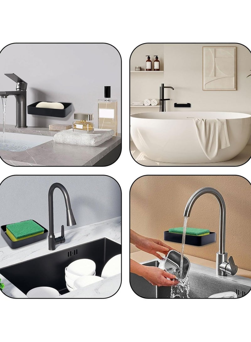 صبانة للحمام والمطبخ استاليس محمل جودة عالية بلون اسود ماط - Image 2