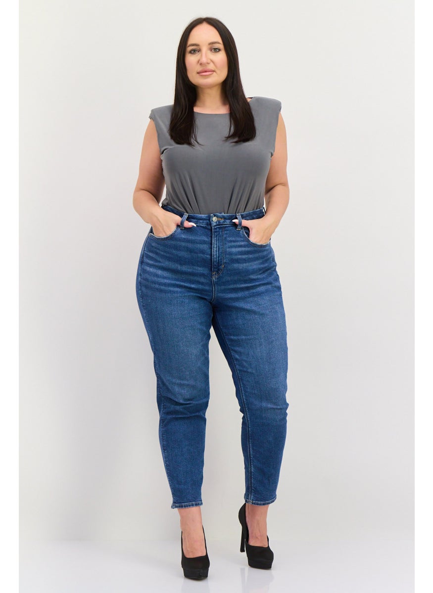 Outrageous Fortune Women Plus Size  Solid Sleeveless Body Suite, Grey  - Image 3