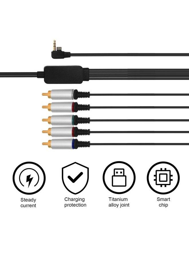 Sqrmekoko - Hdtv Component Cable Audio Video Hd Av Cable Compatible With Sony Psp 2000 Psp 3000 Psp2000 Psp3000 - Image 1