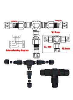 KASTWAVE 2pcs 3 Way Junction Box Connector IP68 Waterproof Electrical Junction Box Connector for 5mm- 10mm Cable Range  - Image 5