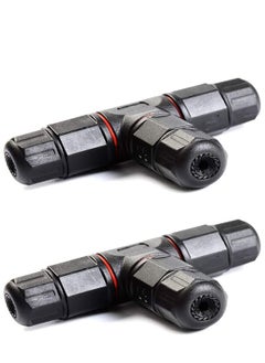 KASTWAVE 2pcs 3 Way Junction Box Connector IP68 Waterproof Electrical Junction Box Connector for 5mm- 10mm Cable Range  - Image 1