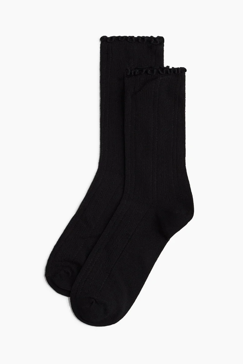 H&M 3-pack pointelle-knit socks